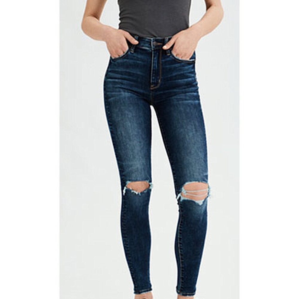 American Eagle "Starry Night Destroy" Super Hi-Rise Jegging (Size 2) – NWOT 👖